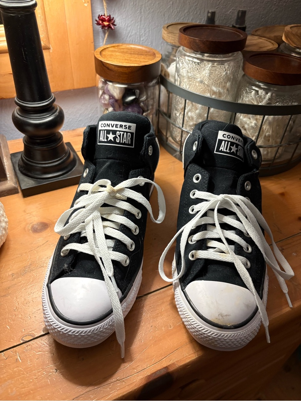 Converse High Street Mid Black Canvas Unisex High-Tops